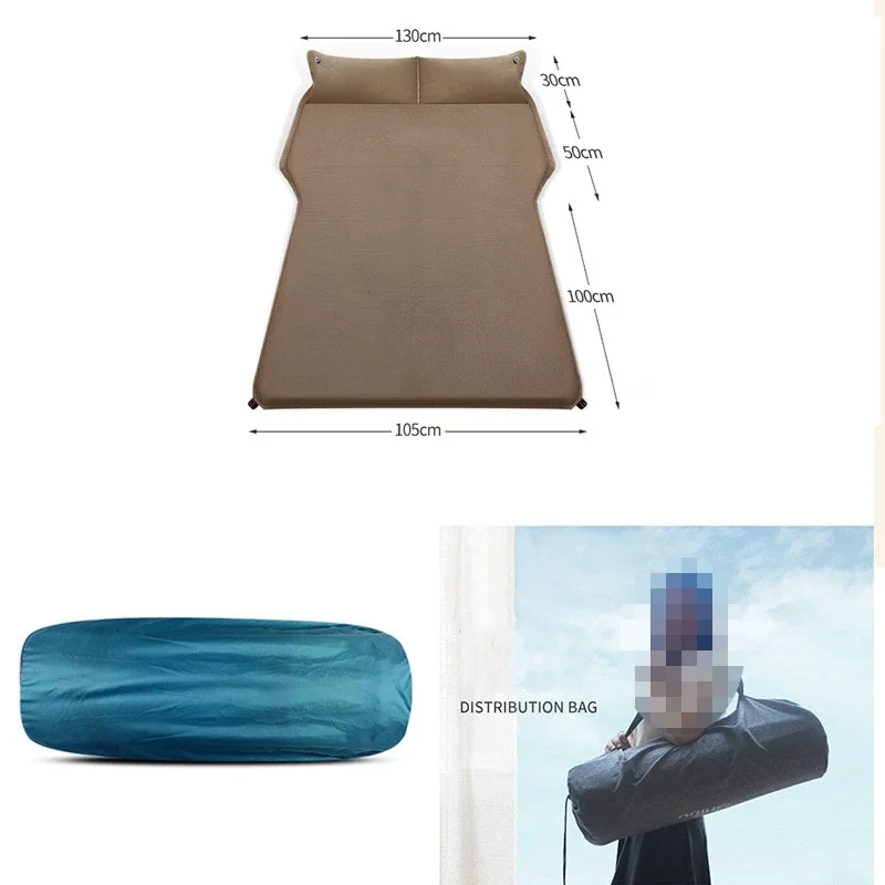 Inflatable Air Bed Car Sleeping Mattress Car Sleeping Bed Automatic Air Mattress Travel Bed Suv Trunk Sleeping Outdoor Cushions Self-driving Tour Camping Rest Pad