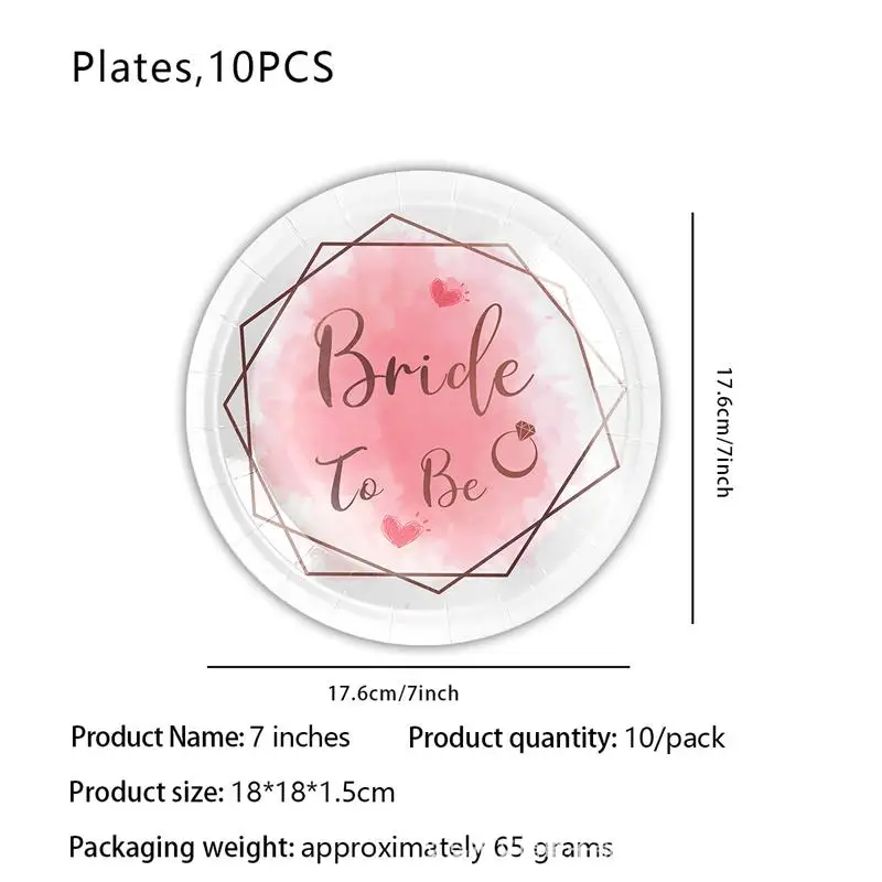 10pcs 7inch plates