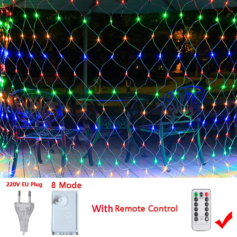 thumbnail image 1 of Guirnalda de luces LED para pesca al aire libre, 3 m a 54 m, guirnalda navideña para jardín, calle, árbol de boda, decoración de Ramadán 2023, 1 of 5