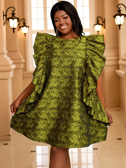 Fatima Short Flare Sleeve Dress
