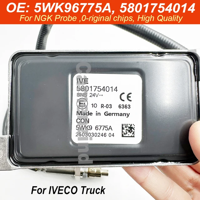 5801754014 5WK96775A 5WK9 6775A NOX Sensor Nitrogen Oxygen Sensor 24V Compatible with IVECO Truck Part High Quality Chip 1