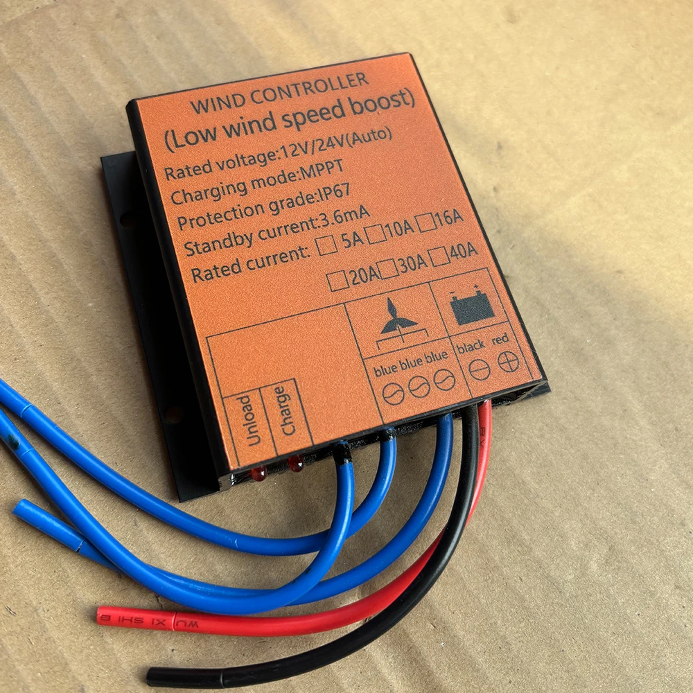 1000W-5000W 10A 40A 12V 24V 48V MPPT Charge Controller Regulator For Wind Turbine Generator Windmill Alternator Battery Charger