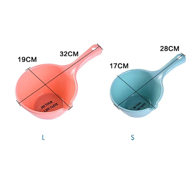 1pc Plastic Water Scoops Children Baby Bath Spoon Bathing Ladle Washing Hair Tool Thick Long Handle Cooking Kitchen Tools