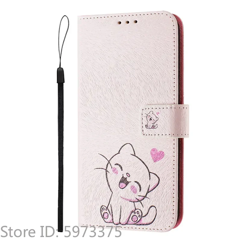Premium Floral Leather Flip Wallet Case - Luxury Protective Cover