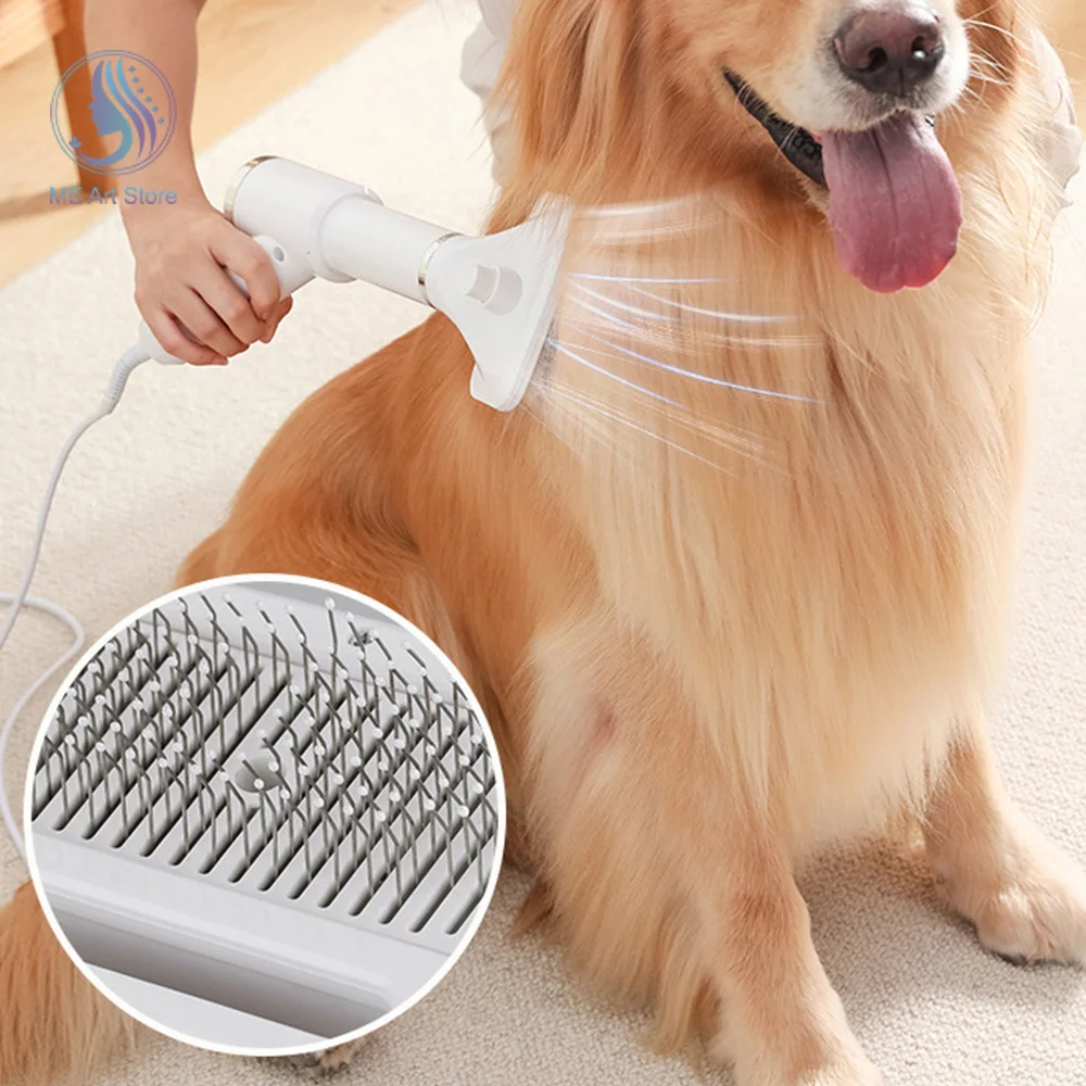 Secador de pelo silencioso 3 en 1 para mascotas, cepillo de aseo para perros,  gatos y gatitos, soplador de pelo para cachorros, temperatura de bajo ruido  - AliExpress