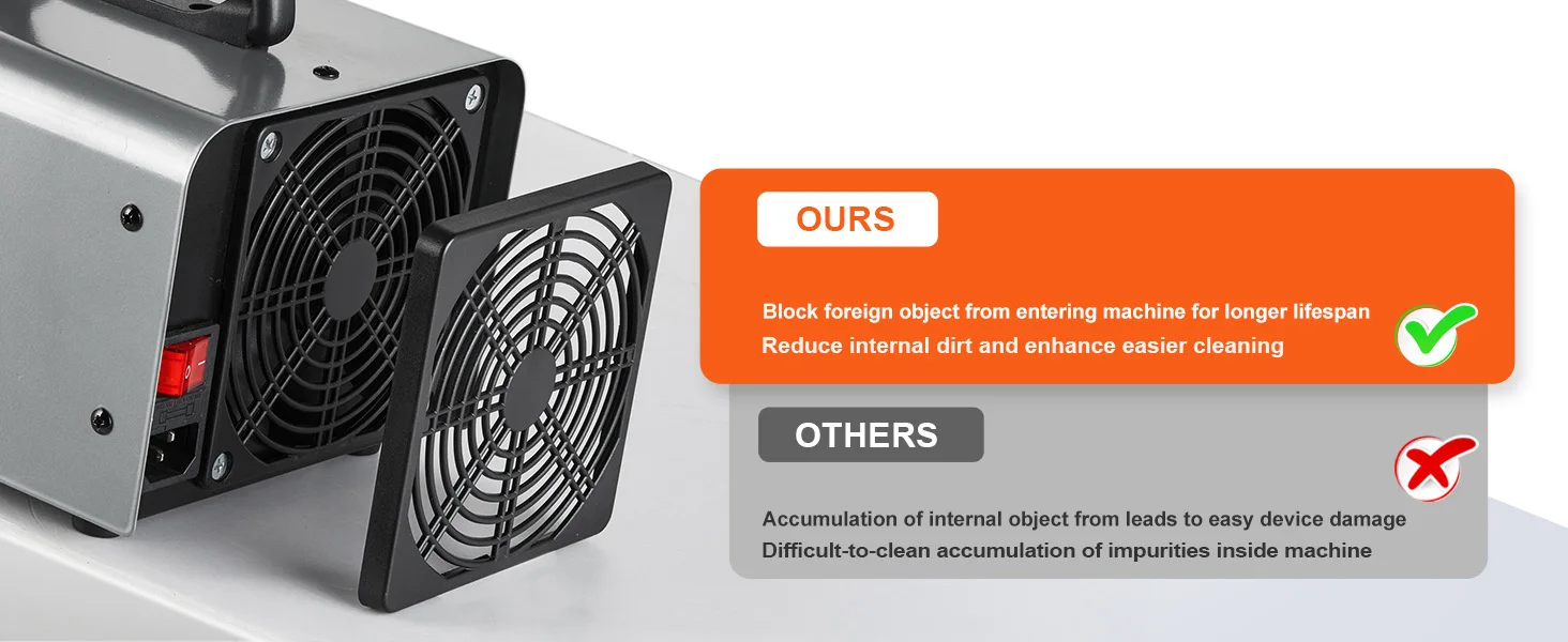 Portable ozone generator handle