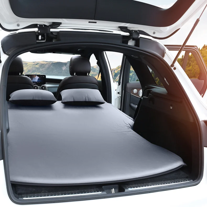 Auto Opblaasbaar Matras Voor Mercedes Benz Vito Mixto W447 447 2 doors V 447 Double Blow Up Air Mattress Auto Luchtbed Draagbare Slaapmat Waterdicht Kampeerbedkussen,Grey