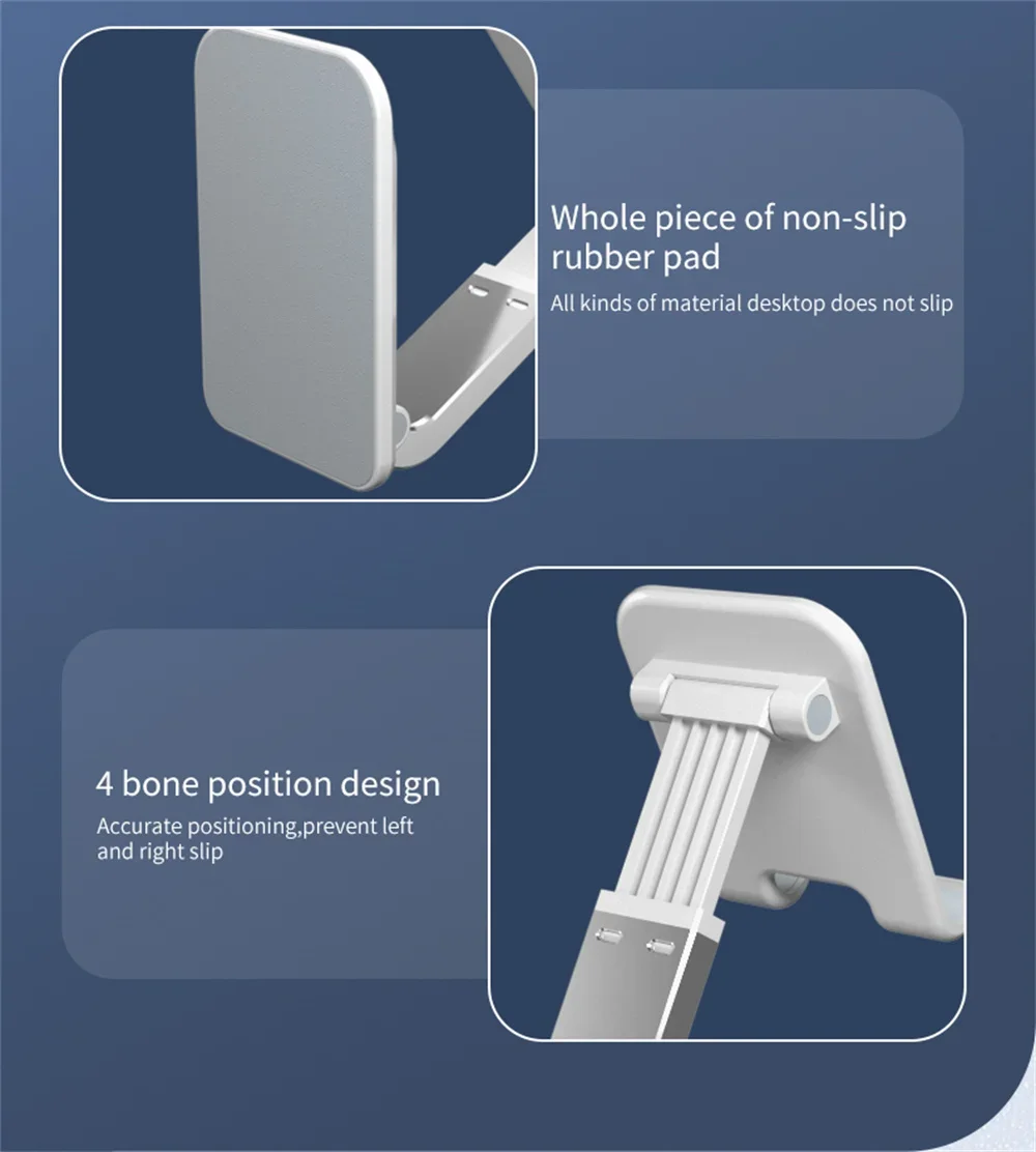 Desktop Stand Mobile Phone Foldable Lazy Scalable Phone Holder Support for IPhone 16 15 14 Samsung Xiaomi and All Smartphones