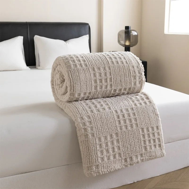 Waffle Jacquard Cotton Blanket 6