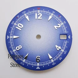 Green Luminous Arabic Pilot Alpinist Watch Dial (Blue)