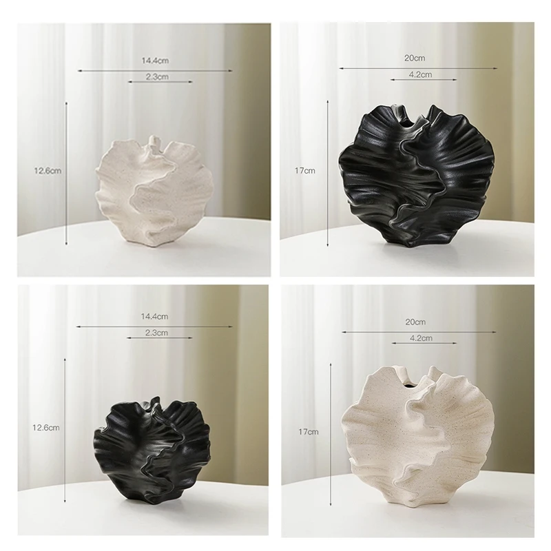 

Coral Vase Nordic Art Container For Flower Pampas Grass Vase Living Room Tabletop Centerpieces Decor