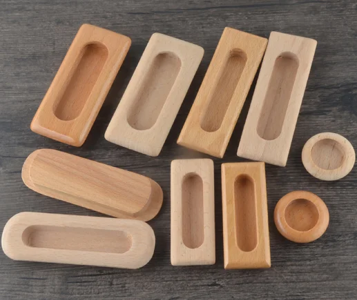 Kitchen Cupboard Cabinet Solid Wood Handles and Knobs Drawer Door Closet Dresser Pulls Furniture Hardware furniture handles kitchen door handles