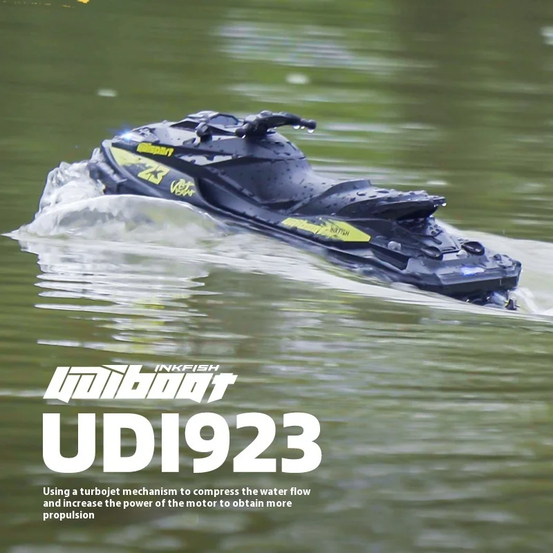 UDI023 RC Speedboat 2.4G Jet Spray RC Boat Remote Control Ship Waterproof Self-Righting LED Lights RTR High-Speed Models Toys 2