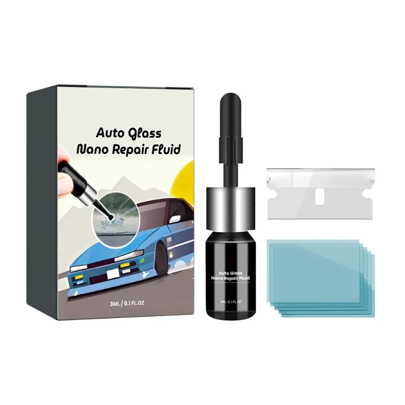 

OFBK Car Glass Scratch Remover Auto Glass Nanos Repair Fluid for Outdoor Parking