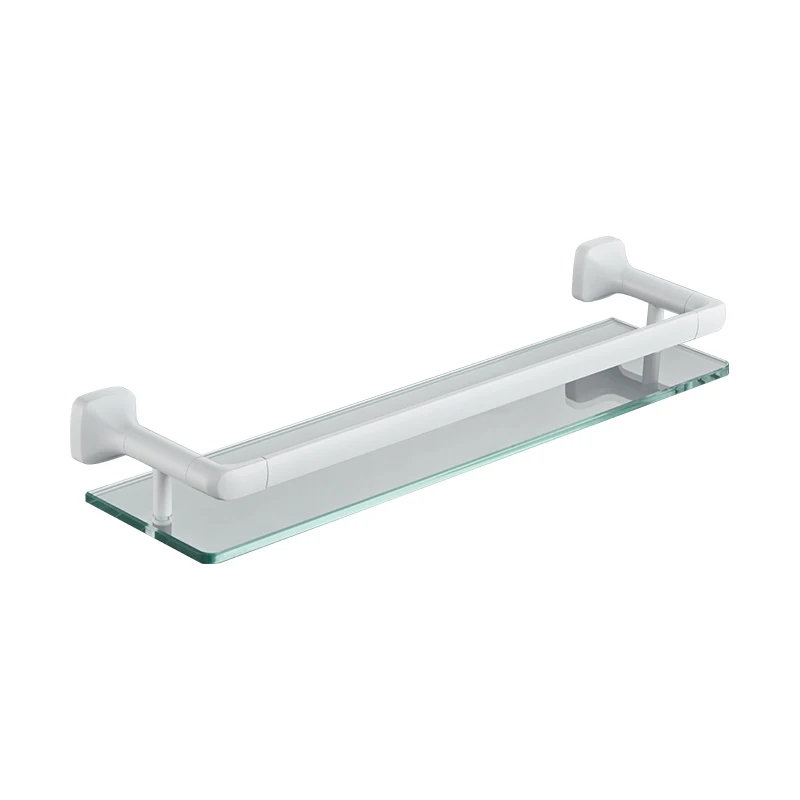 Stainless Steel Bathroom Wall Mounted Hardware White Towel Rack Toilet Paper Holder Towel Bar Hook Bathroom Accessories