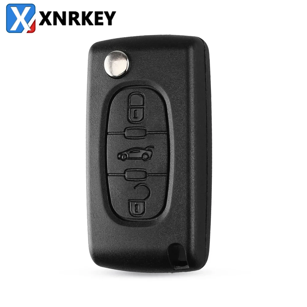 XNRKEY 3 Buttons Car Flip Remote Control Key Case Blank Shell For Citroen C2 C3 C4 C5 C6 C8 CE0536 VA2 Key Shell Cover