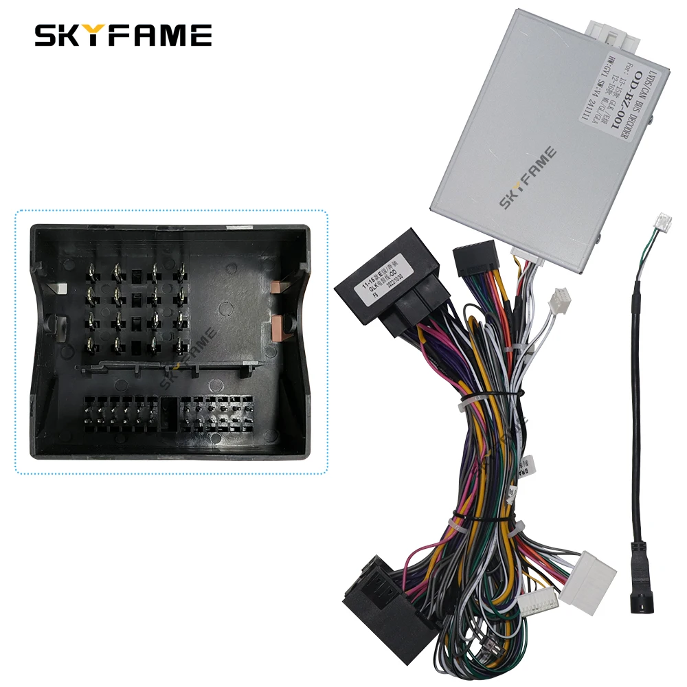 BAOSHIJIE Car 16pin Wiring Harness Adapter Canbus Box Decoder