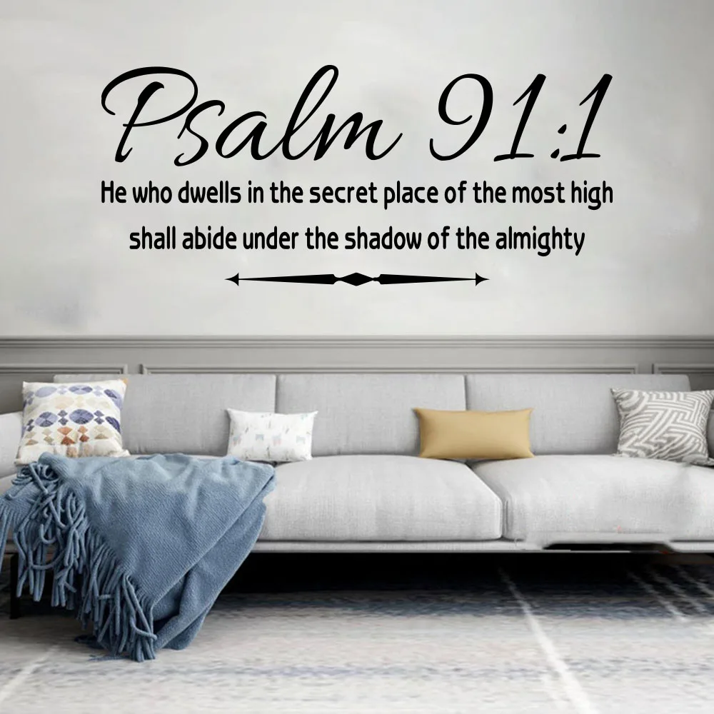 Salmo 91 En Espanol Wall Decor - Psalm 91 Cuadro - Christian Wall