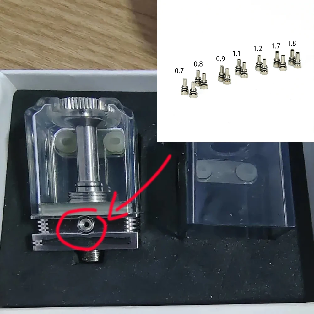 

Replacement Air Intake Pins 0.9mm/0.8mm/0.7mm/1.1mm/1.2mm/1.6mm/1.7mm/1.8mm Compatible for Bishop 3 Cubed RBA/Bishop MTL RTA