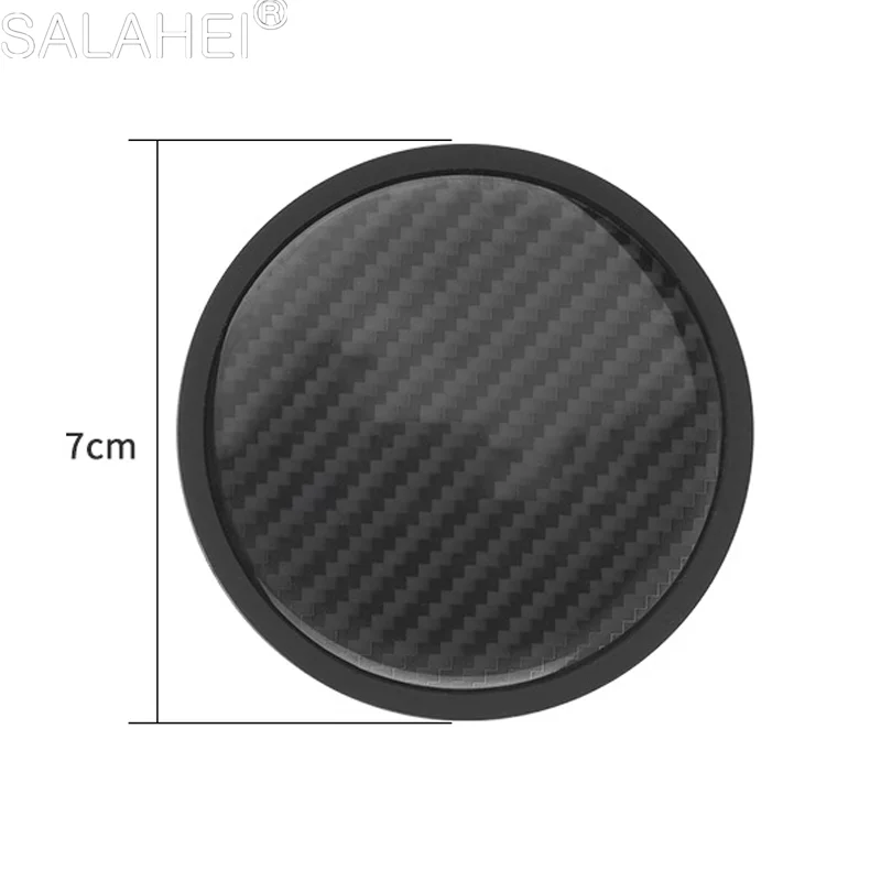 2Pcs Car Carbon Fiber Pattern Coaster Non Slip Water Cup Mat Anti-Dirt Pads For Chery Jetour Traveller T2 Styling Accessory cup holder coasters car coaster pads