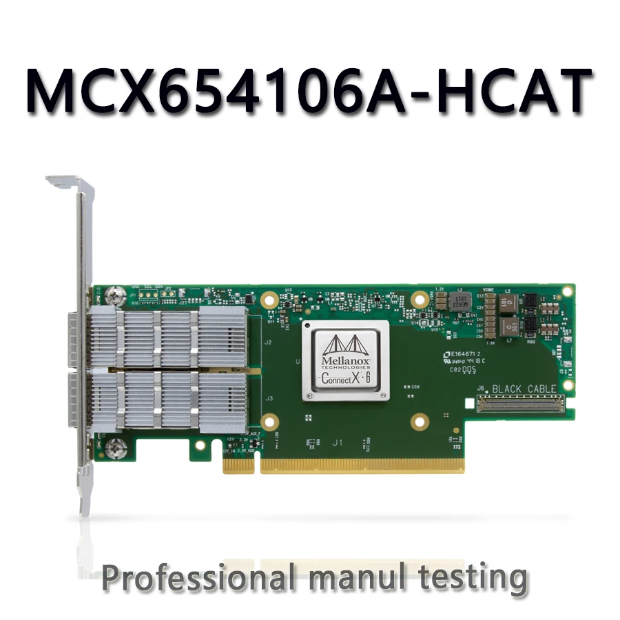 Mellanox ConnectX-6 HDR 어댑터, QSFP56 PCIe3 x 16 MCX654106A-HCAT, 200Gb