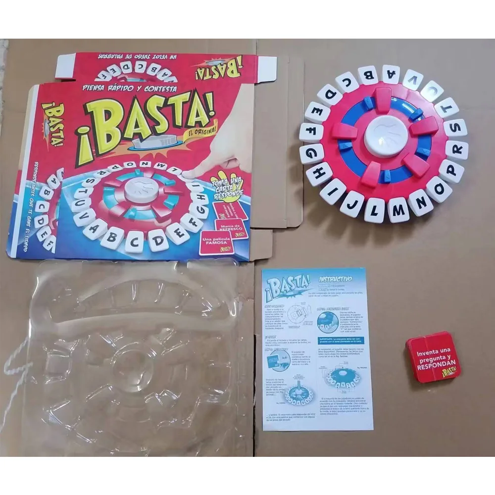 Spanish Word Game Fast-Paced Family Board Game Quick Thinking Letter Pressing Tapple Games versi&oacute;n en espa&ntilde;ol word game