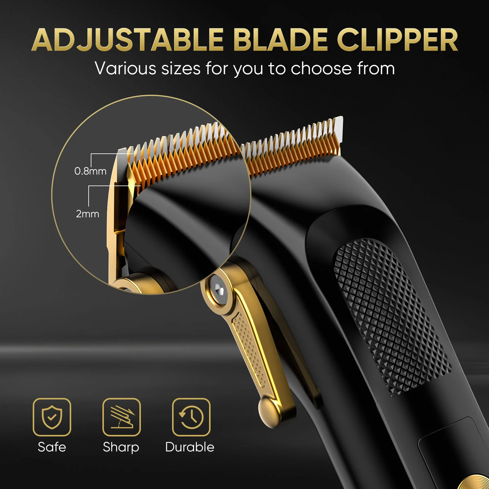 Sejoy Professional Electric Hair Clippers Kits 2 Gears Speeds LCD Rechargeable Hair Trimmers for Men Cordless Hair Cut Machine 2
