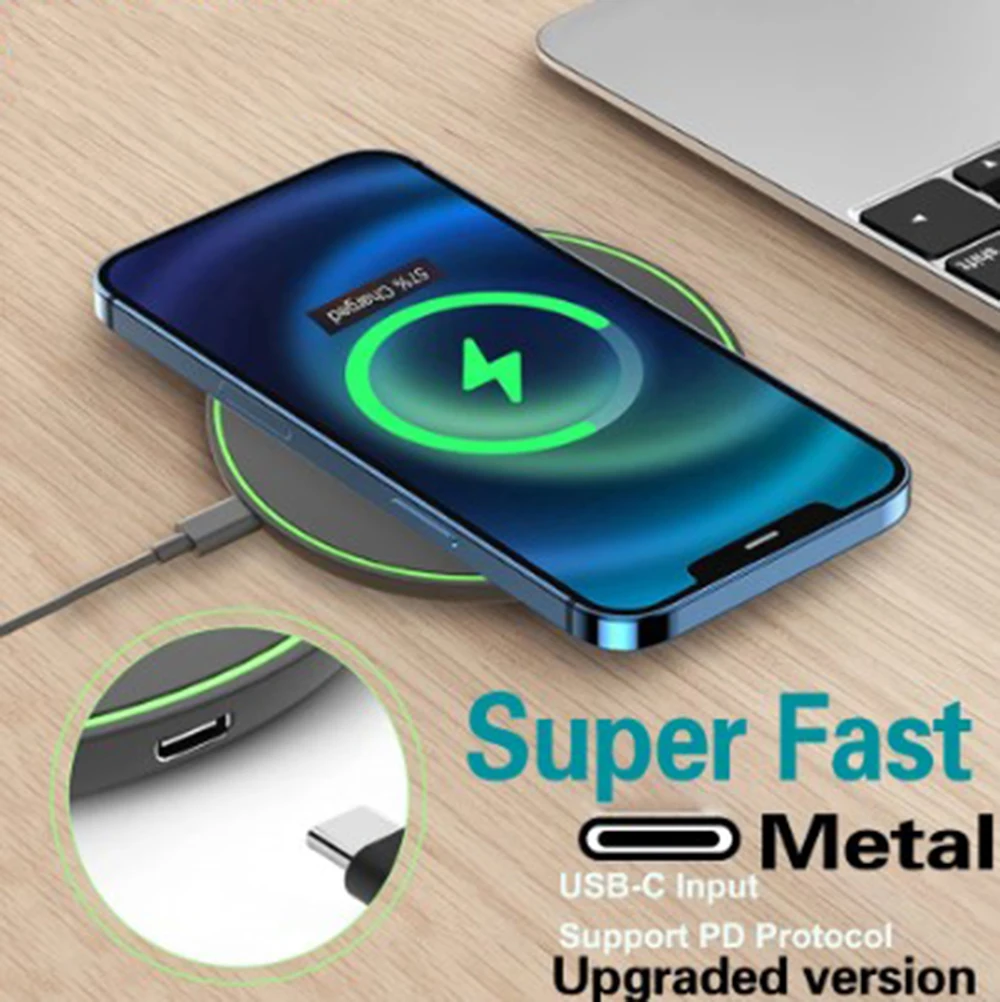 60w Fast Wireless Charger For Lg Wings Velvet V30 V30s V35 Phone