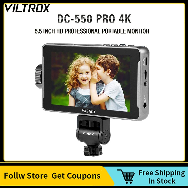 

VILTROX DC-550 5.5 Inch 1920x1080 4K Profissional Portable Monitor HDMI Touch Screen Field 3D LUT Director Monitor