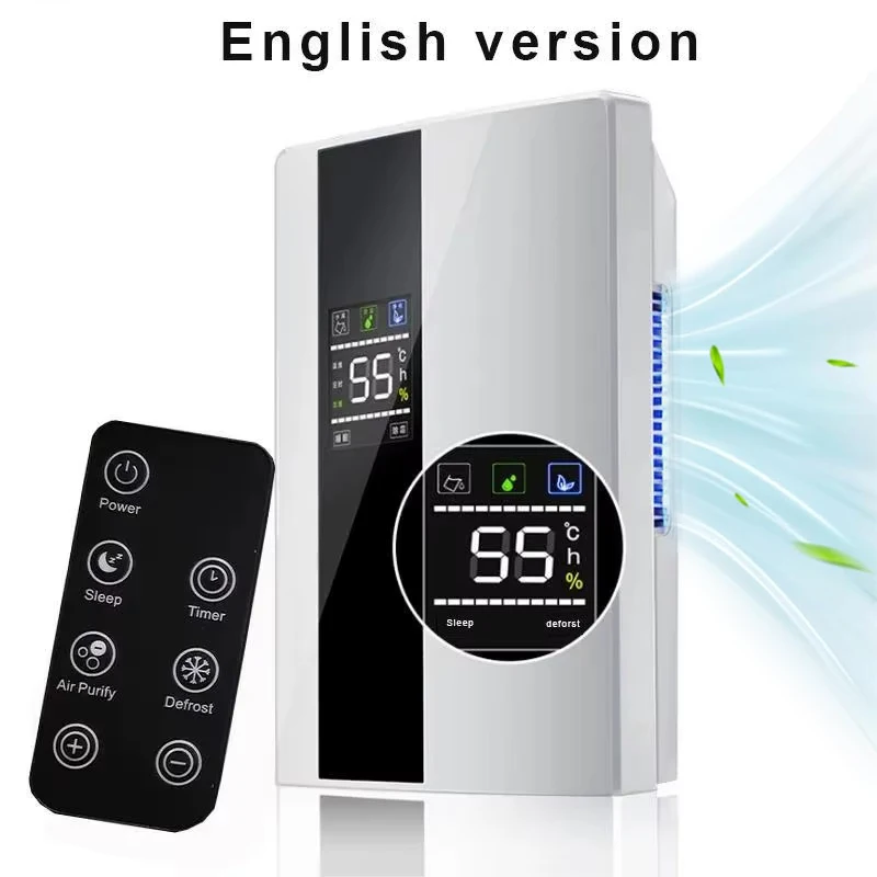 Nouveau déshumidificateur Portable Premium et purificateur d'air 2 en 1 pour la maison pour la chambre de bébé pour chien, absorbeurs de musture, Drye d'air