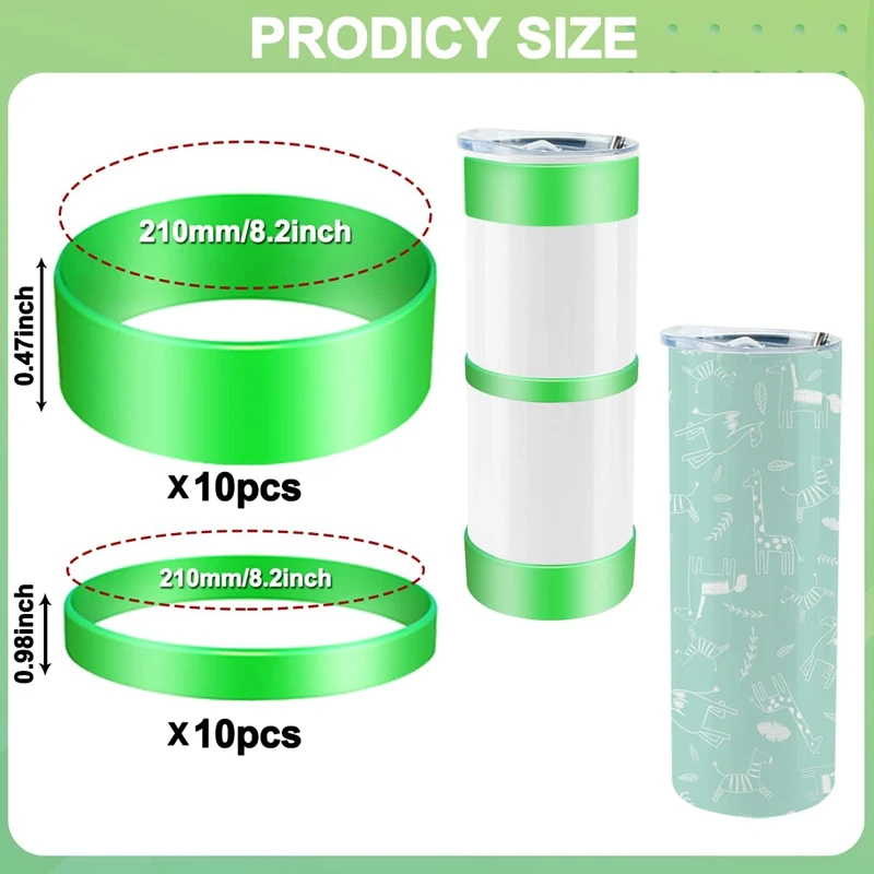 10 Pcs Silicone Bands for Sublimation Tumbler Shrink Wrap Elastic Bands  Paper Holder Sublimation Supplies Tool - AliExpress