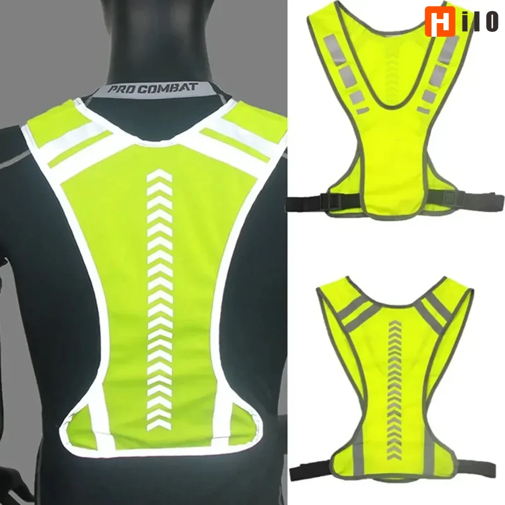 Motorcycle Reflective Cycling Vest High Visibility Safety Highlight Night Traffic Coat Night Running Working Reflective-Cloth