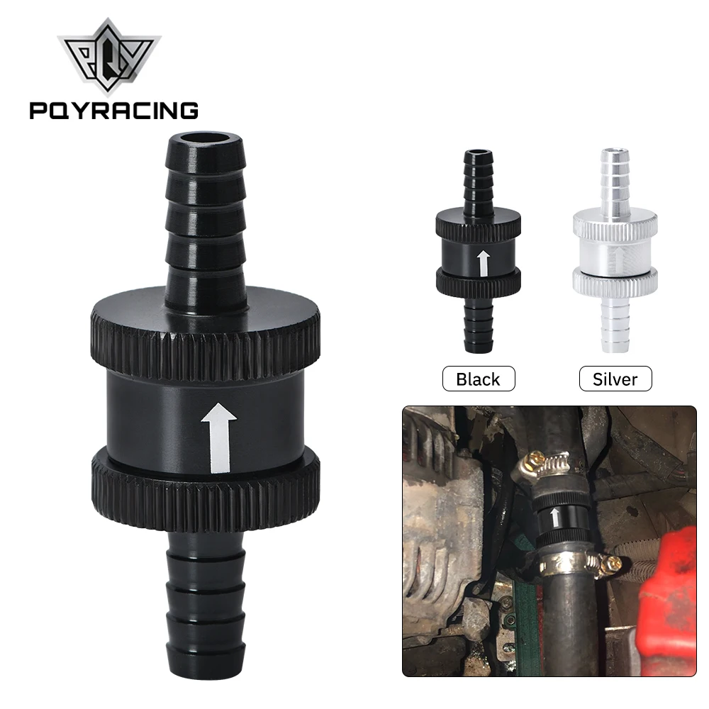 PQY-5/16" 8mm Non Return One Way Fuel Check Valve Aluminium Alloy Petrol Diesel PQY-FCV08