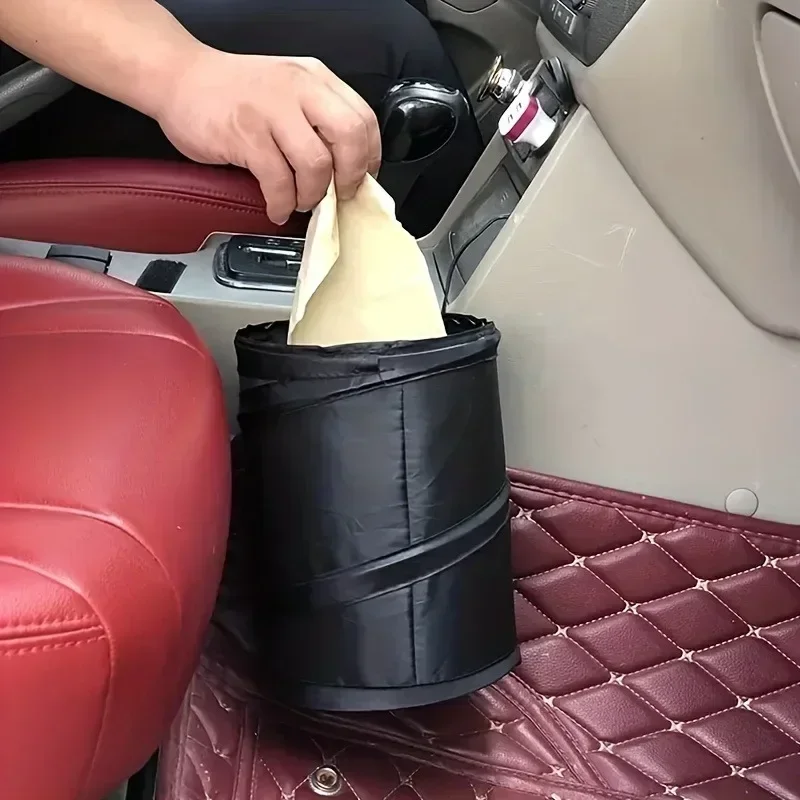 Foldable Car Trash Can Portable Hanging Pop Up Trash Bag For Car Storage Box Auto Interior Accessories