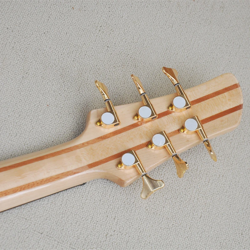 Butterfly 6-string All-body Electric Bass Tree Tubercle Veneer Widened String Distance 19mm OTGT-2035