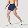 Ultralight Men Quick Dry Marathon Running Shorts with Lining Back Zipper Pocket Gym Fitness Exercise Training Loose Sport Shorts 3