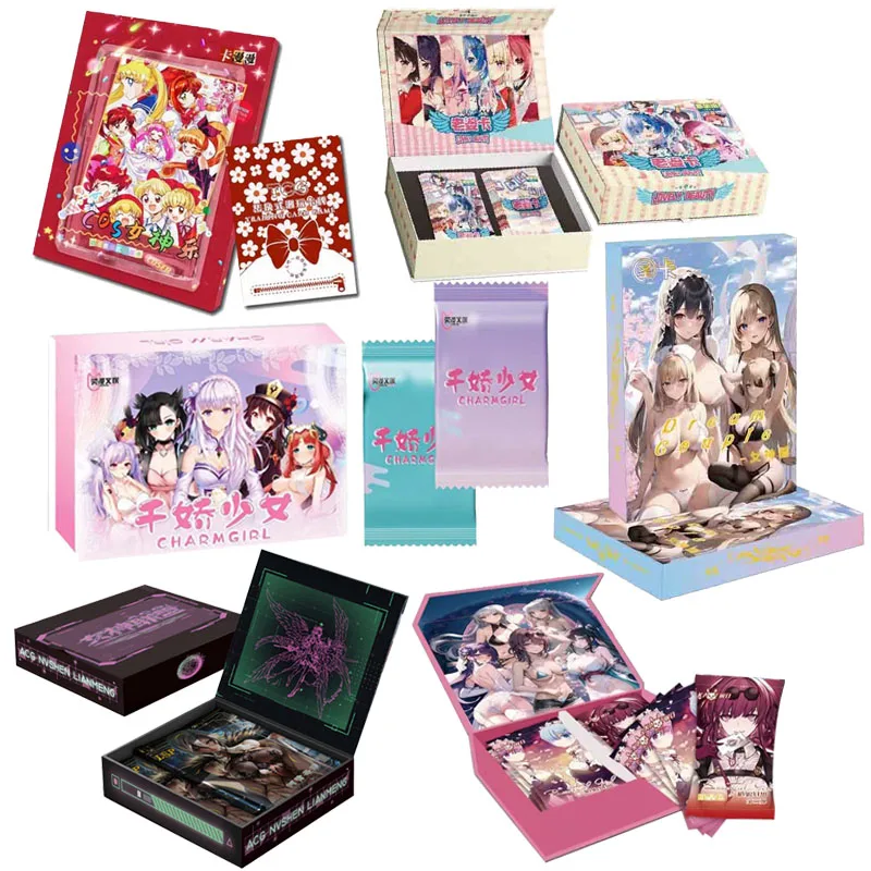 Anime Cards Anime Trading Cards Tarot Card Deck Collectible Cards Animation Game Cards Game Cards Goddess Story Tarot Cards Collection Anime Cards 5m07 Beauties Booster Box PR Gift Toy Box Kids Playing Gift