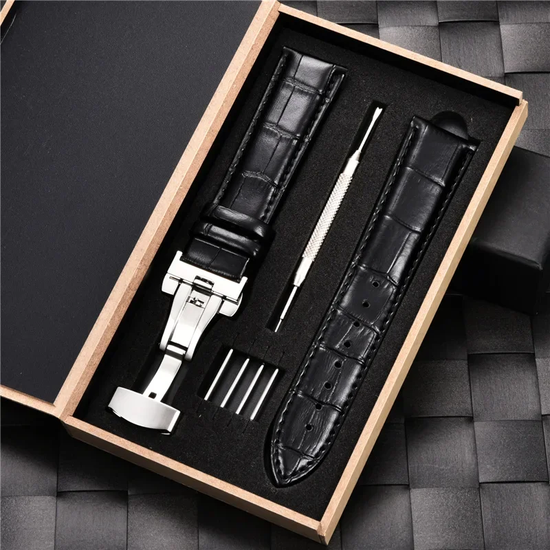 Premium Genuine Leather Watch Band Strap - Multiple Sizes Available