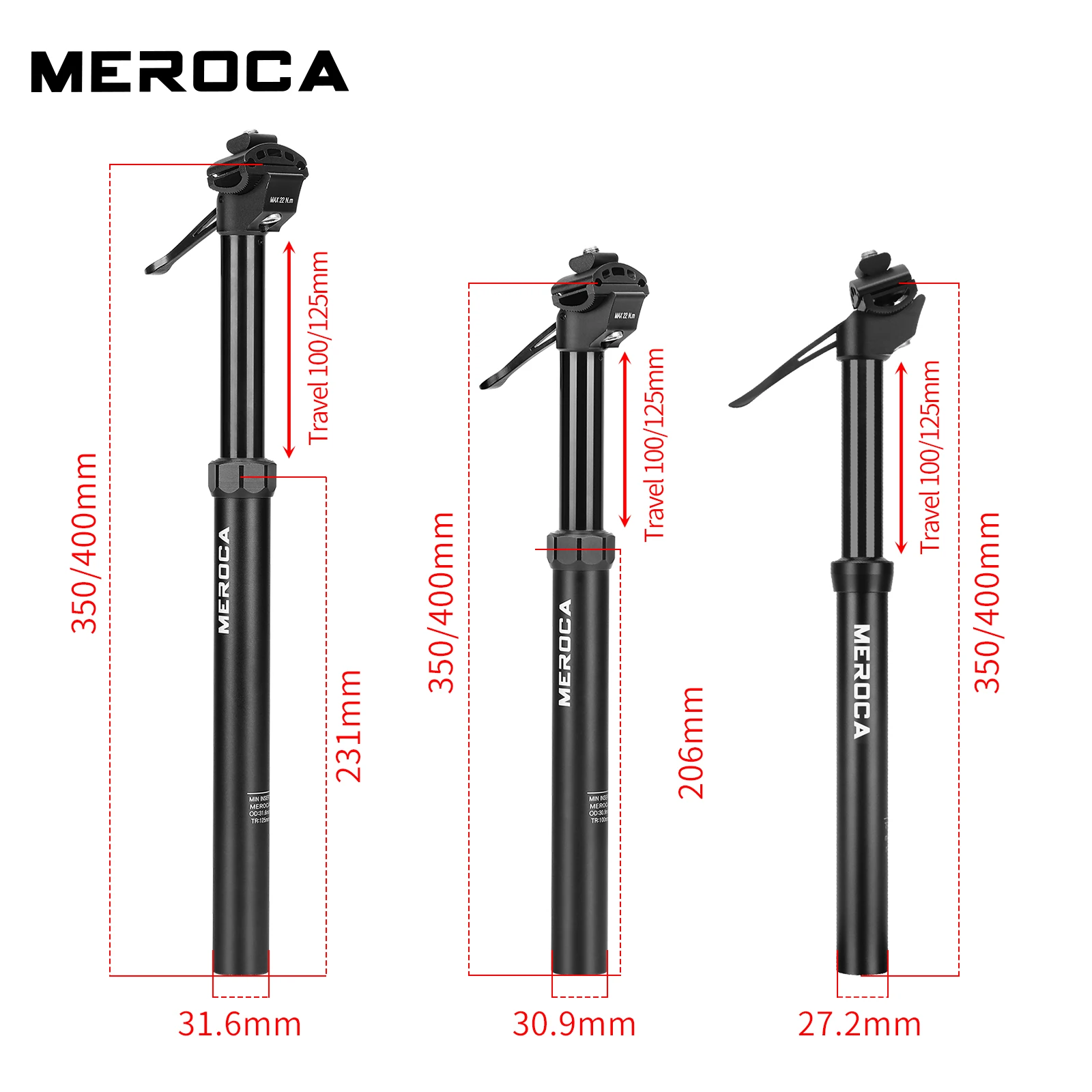 MEROCA MTB Hydraulic Dropper Seatpost 2