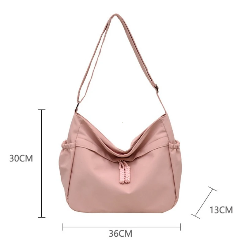 Nylon Hobos Crossbody Bags Solid Casual Zipper Women's Bags 2026 Fashion High Capacity Solid Color Single Shoulder Totes Bag