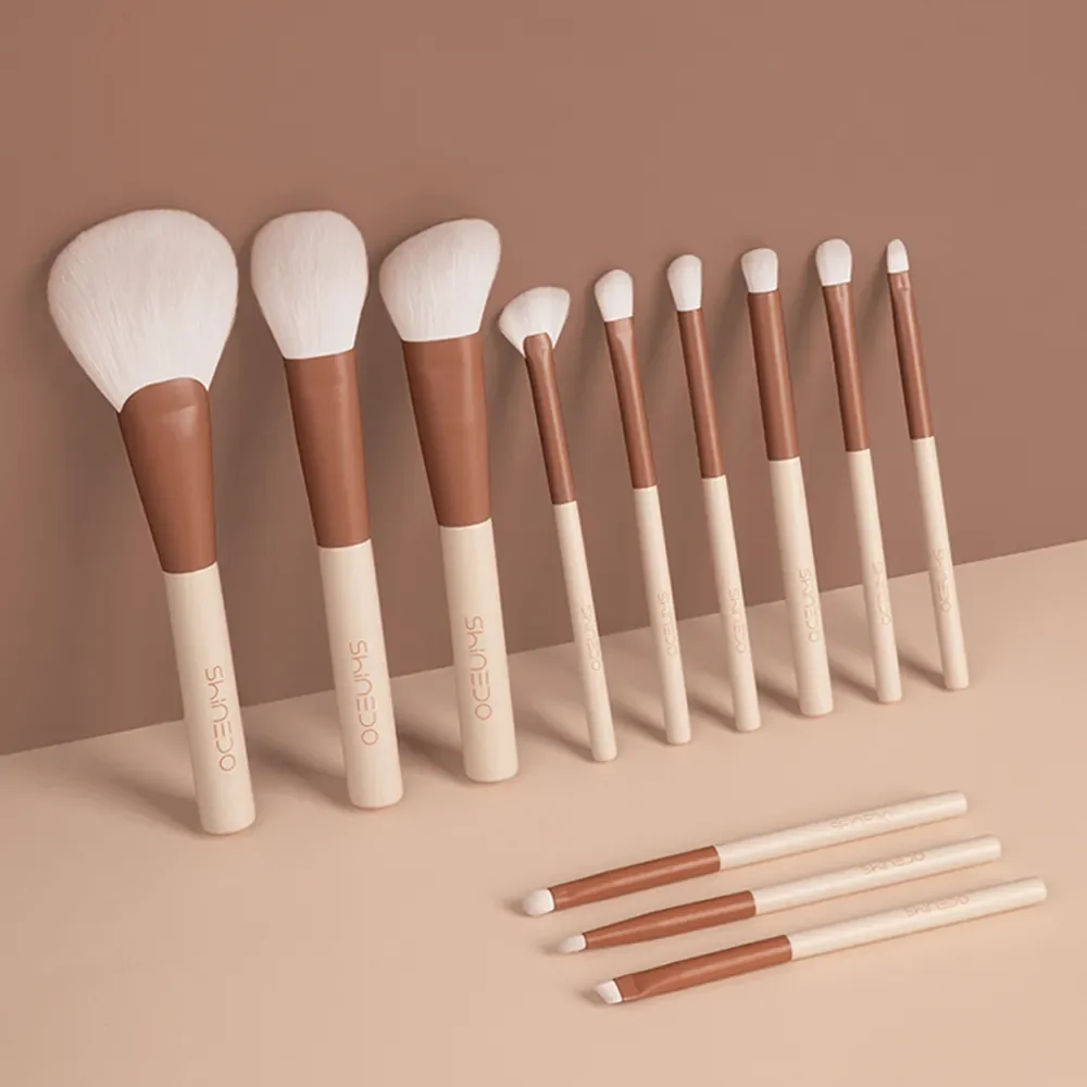 

AILANDI 12 Pcs Makeup Brushes Set Eye Face Cosmetic Foundation Powder Blush Eyeshadow Kabuki Blending Make Up Brush Beauty Tool