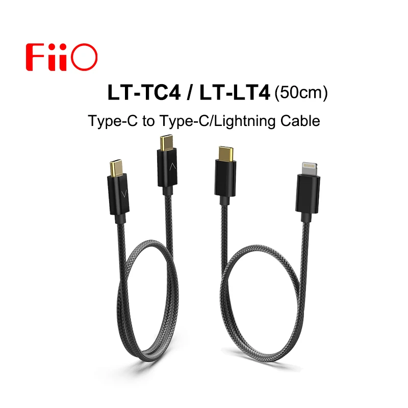 最大90%OFFクーポン OTGケーブル USB Type-C FiiO LT-TC4 約 50 cm ポータブル オーディオ アルミニウム合金 