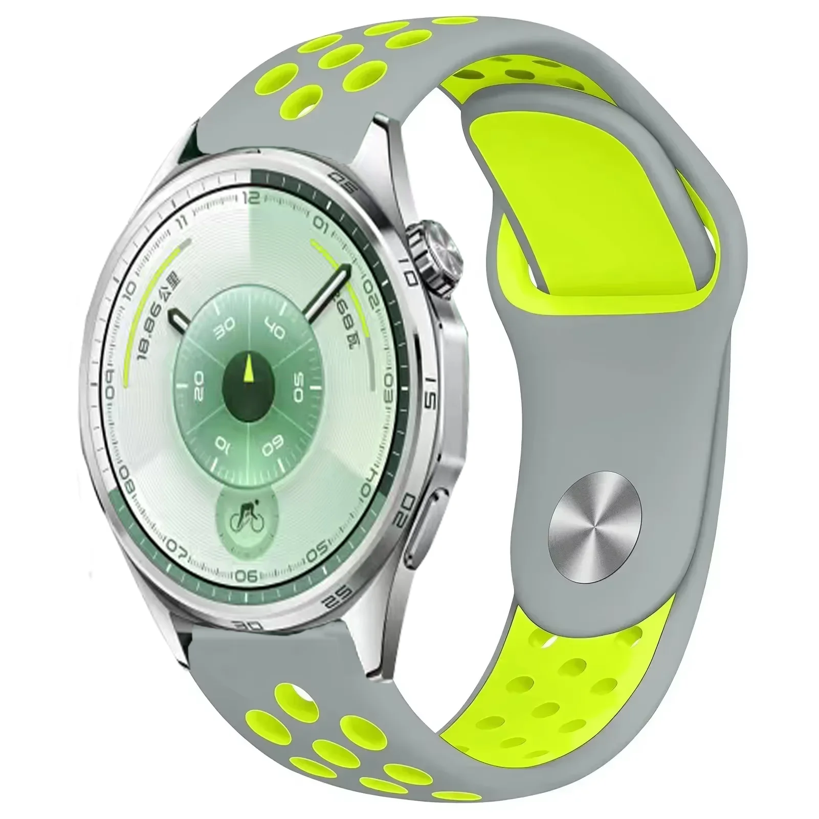 Breathable Silicone Sport Watch Strap – Multiple Sizes Available