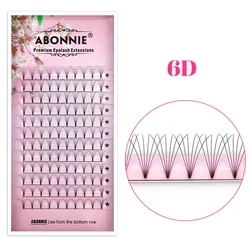 ABONNIE Luxurious Mink Volume Fans Eyelash Extensions - Short Stem Lashes in All Densities - 15mm (6D)