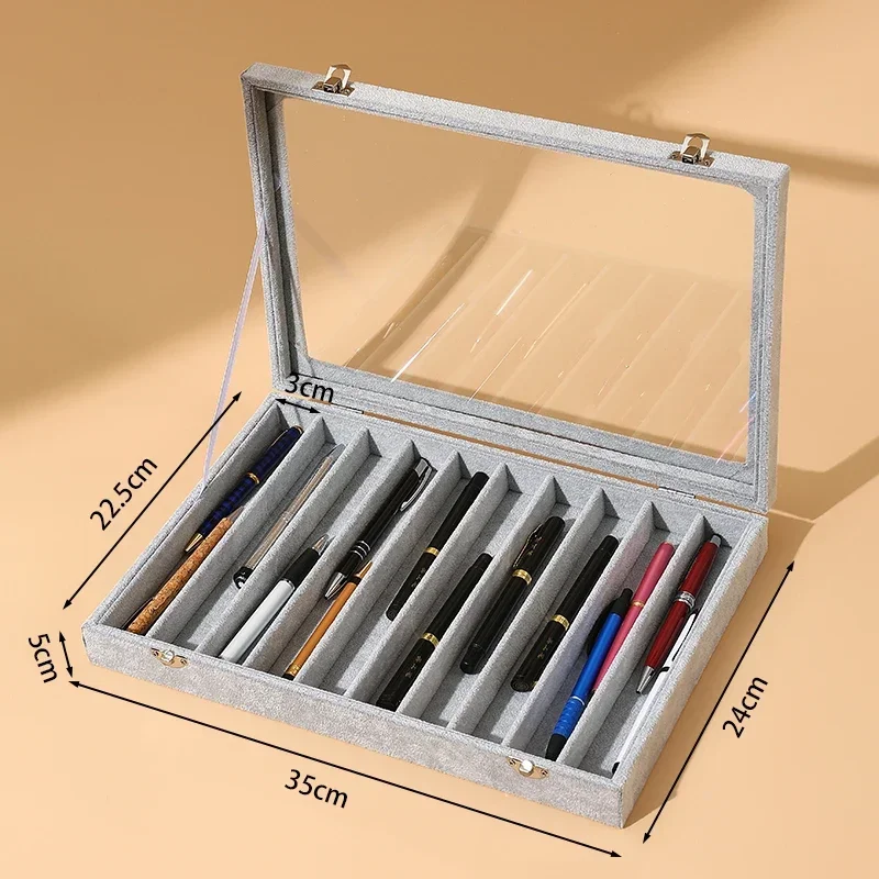 ペン用ディスプレイボックス,ペン,収納ケース,蓋付き,トップウィンドウ