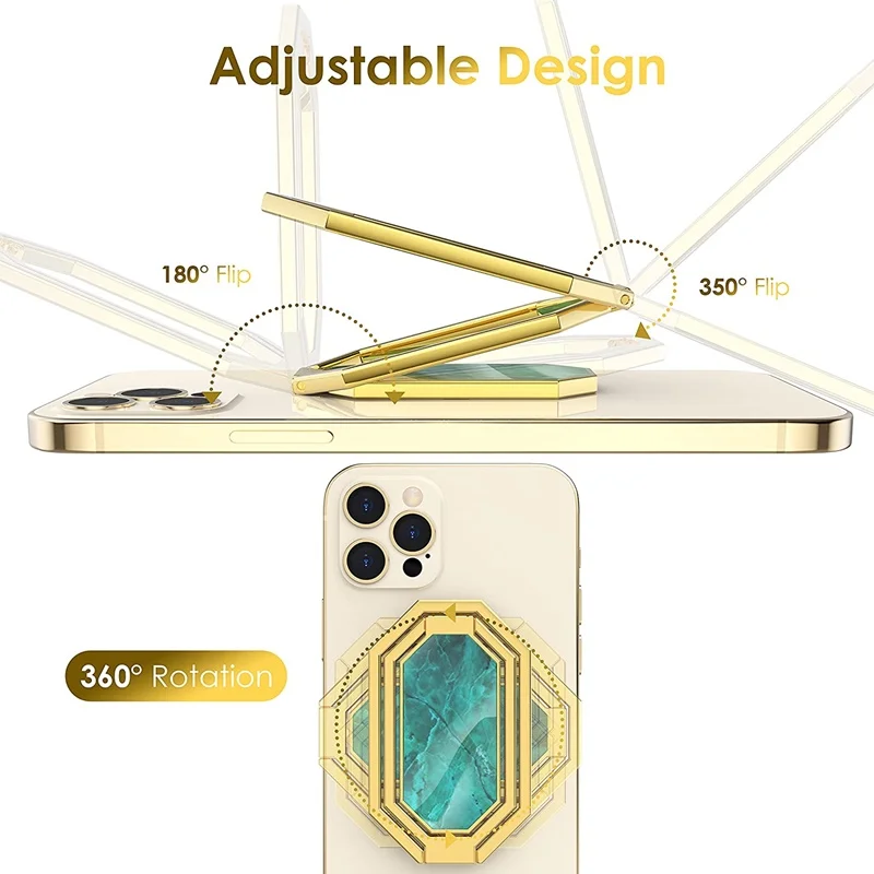 금속 전화 링 홀더 손가락 킥 스탠드 360 회전 백 그립 접이식 책상 전화 스탠드 iPhone iPad 스마트 폰 태블릿