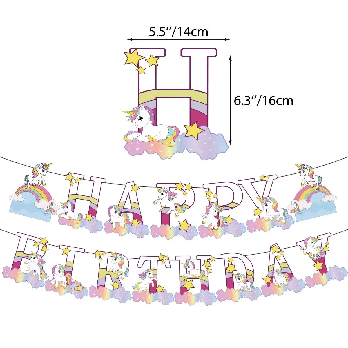 220-Piece Unicorn Party Supplies Kit - Complete Birthday Decorations Set With Backdrop & Tableware