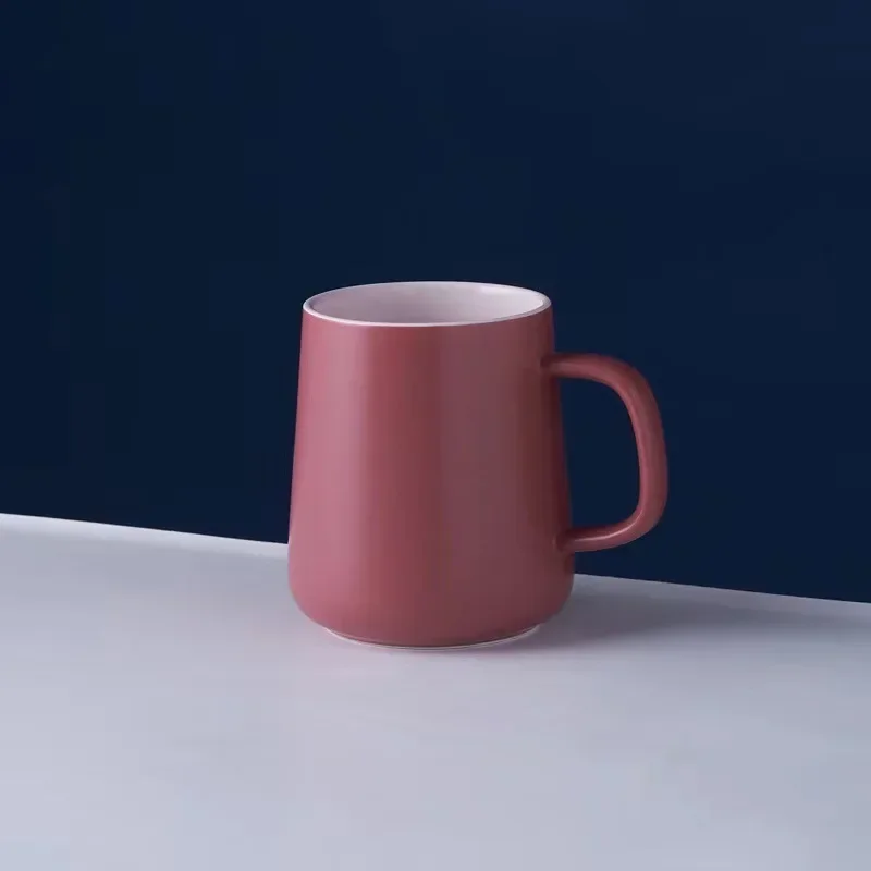 Ceramic Coffee Mug with Lid and Spoon for Household