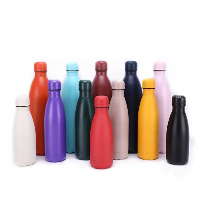 

Single Wall Water Bottle Hot Cold Water Cola Bottle Stainless Steel 350ML 500ML 750ML 1000ML Outdoor Travel Sports Drink Bottles