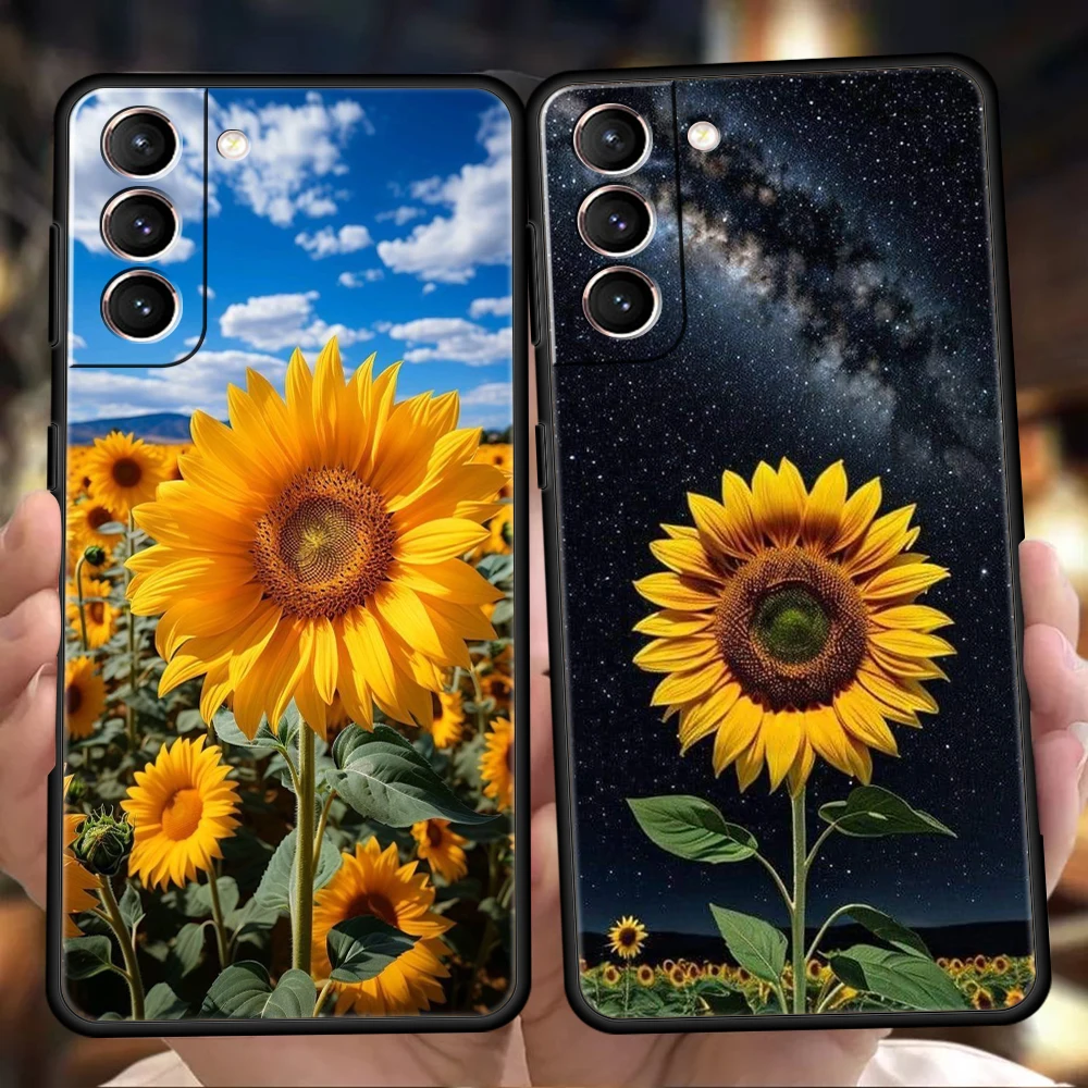 Vibrant Yellow Sunflower Soft Phone Case Cover